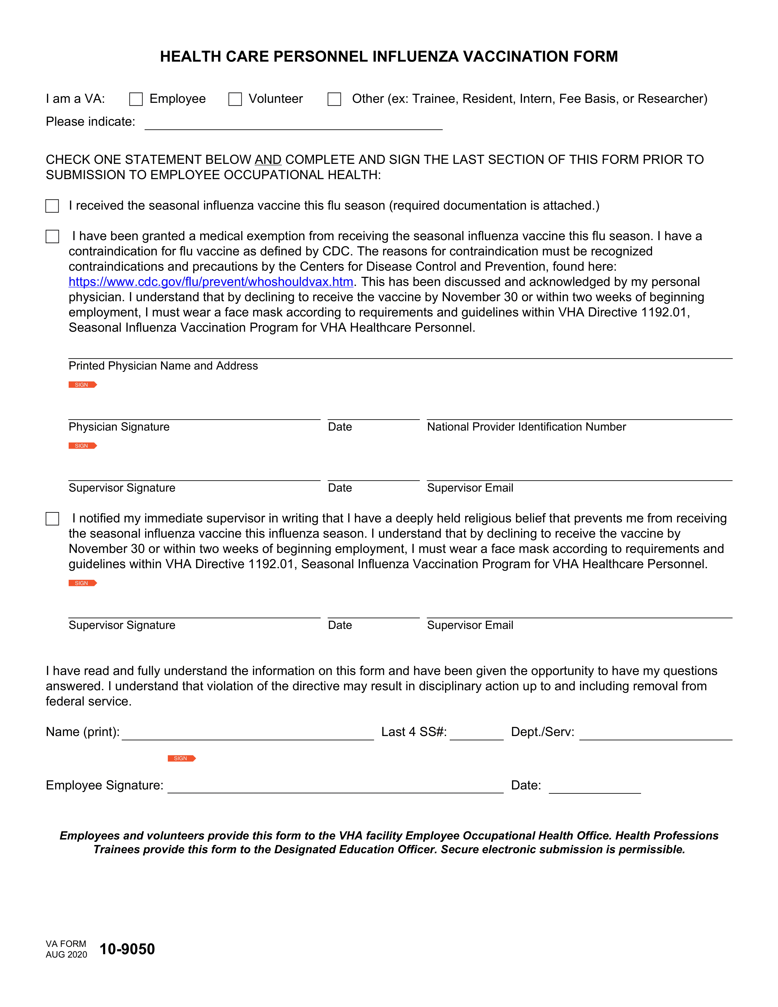 va-10-9050 form