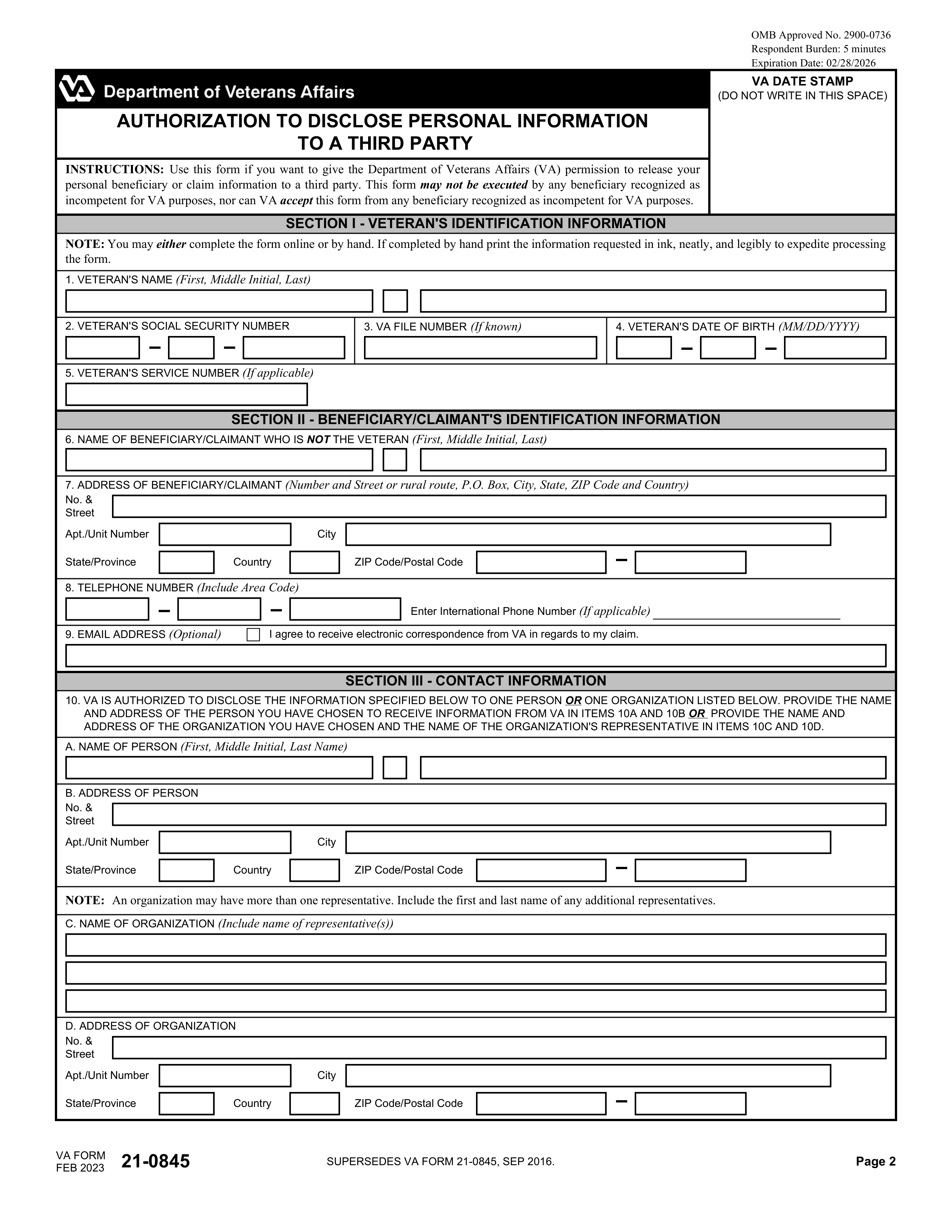 va-21-0845 form