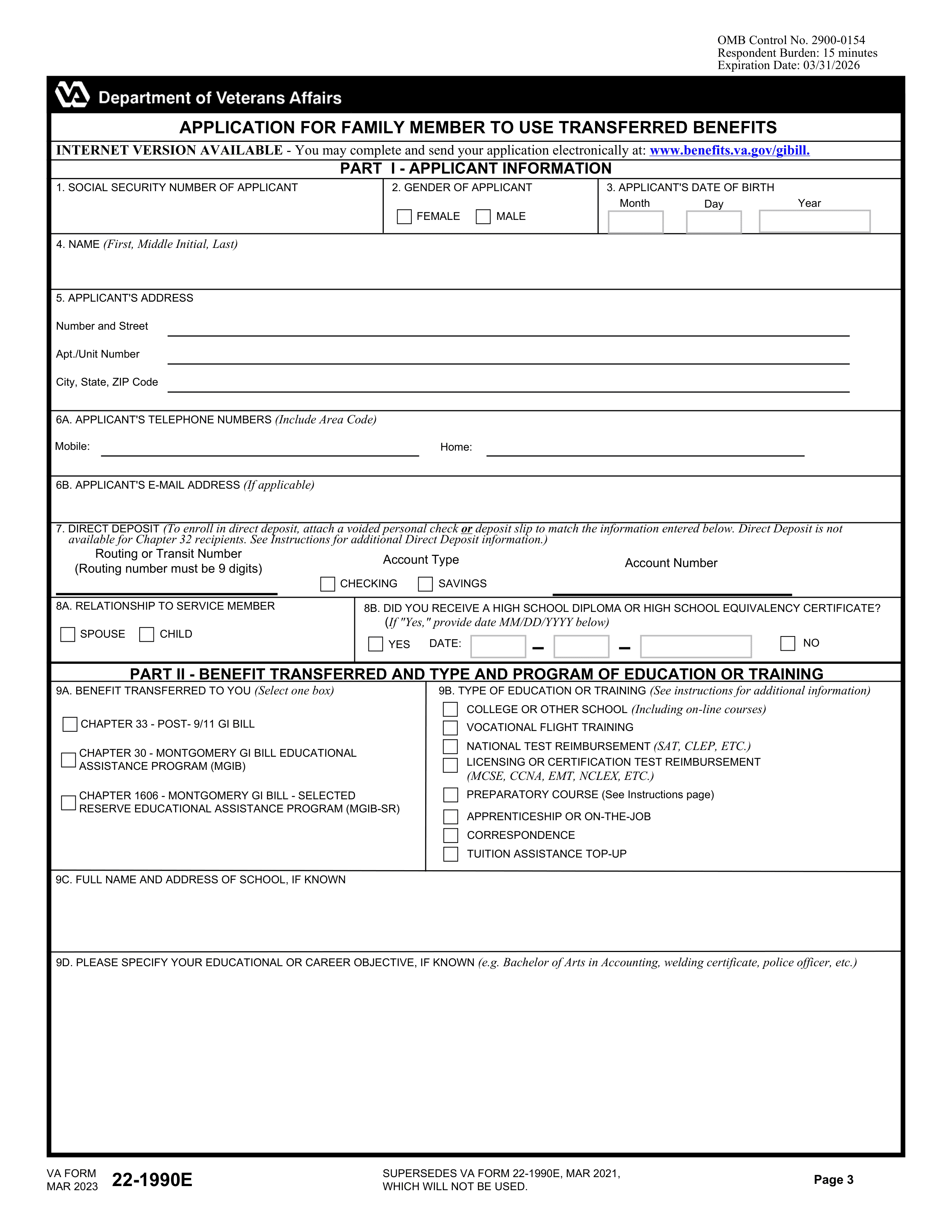 va-22-1990e form