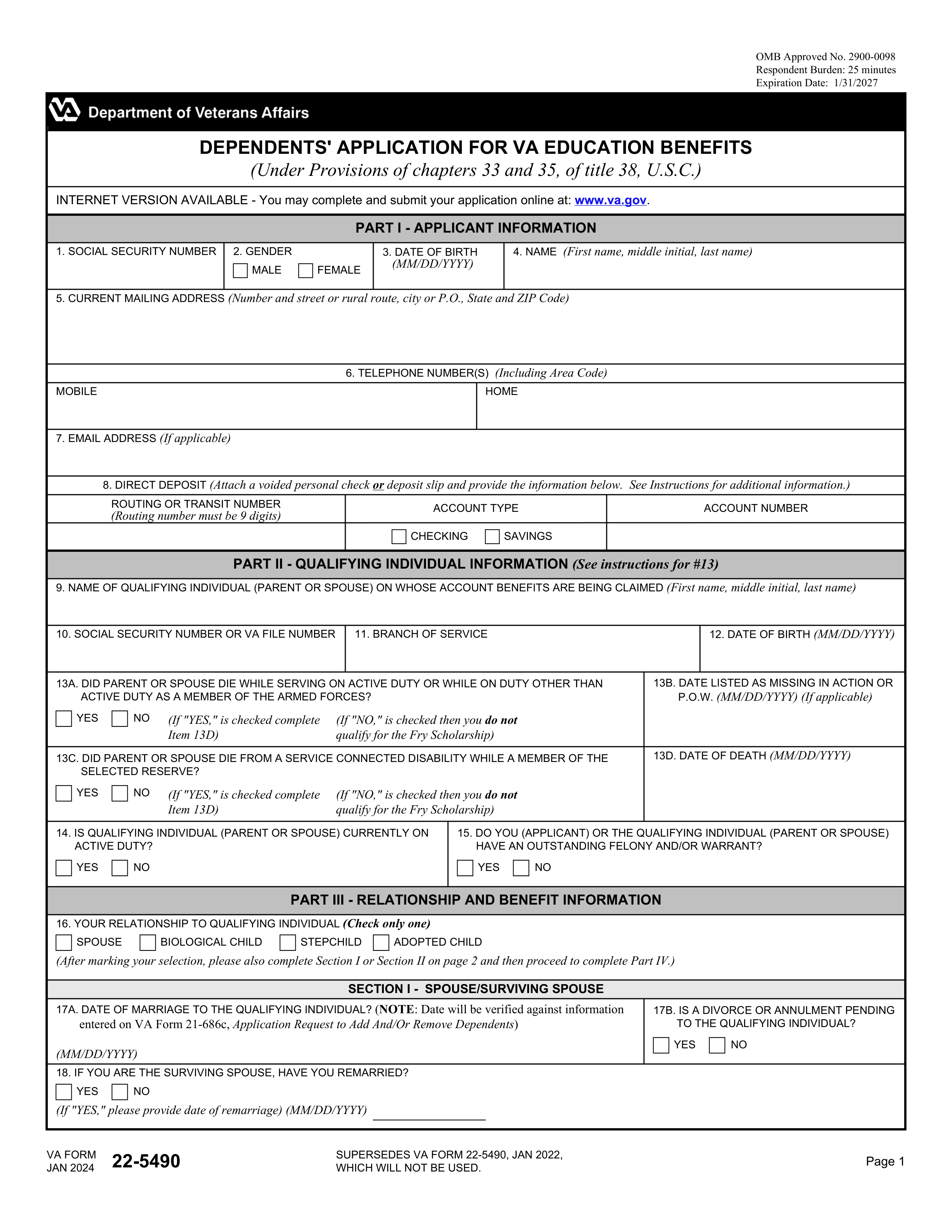 va-22-5490 form