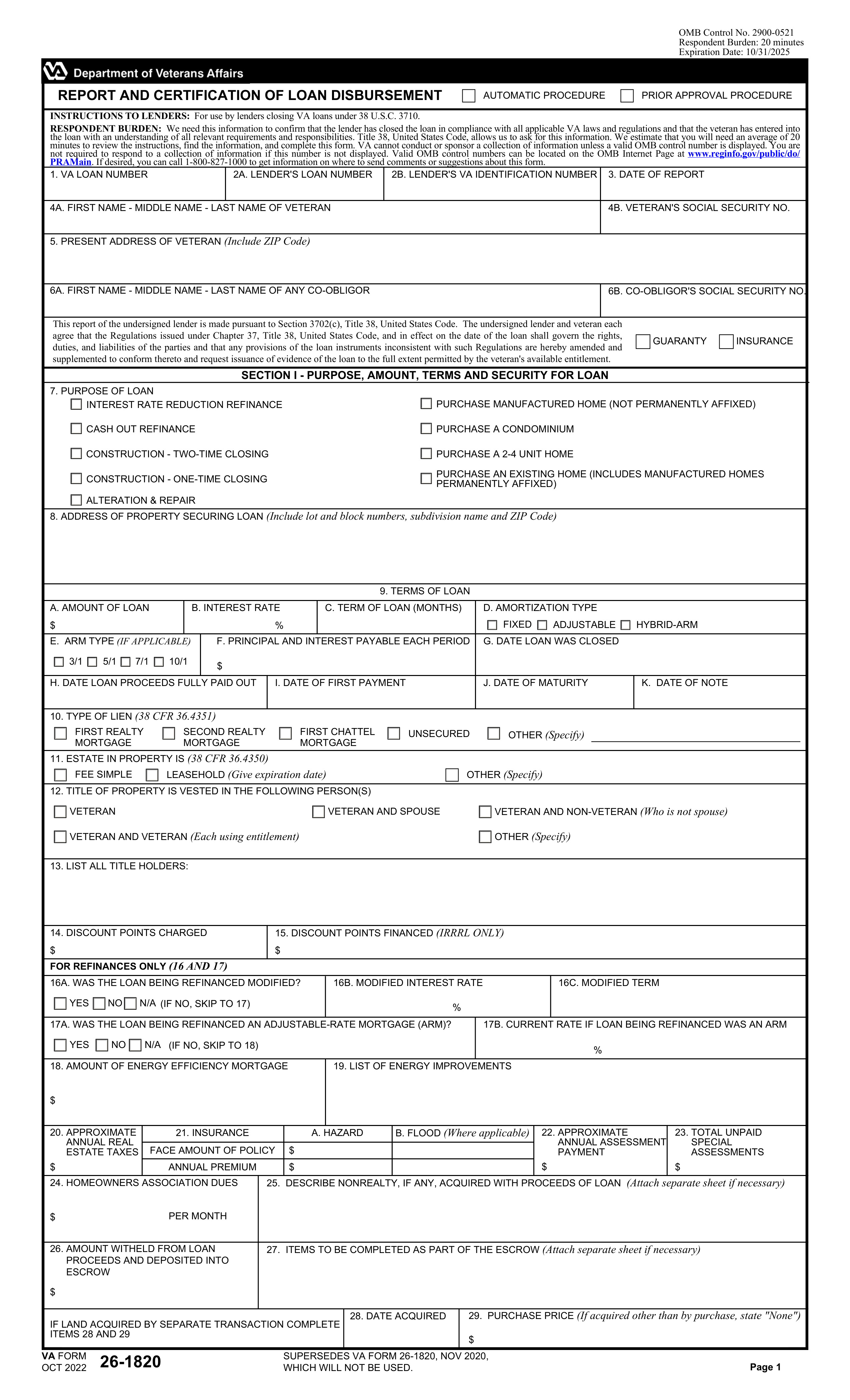 va-26-1820 form