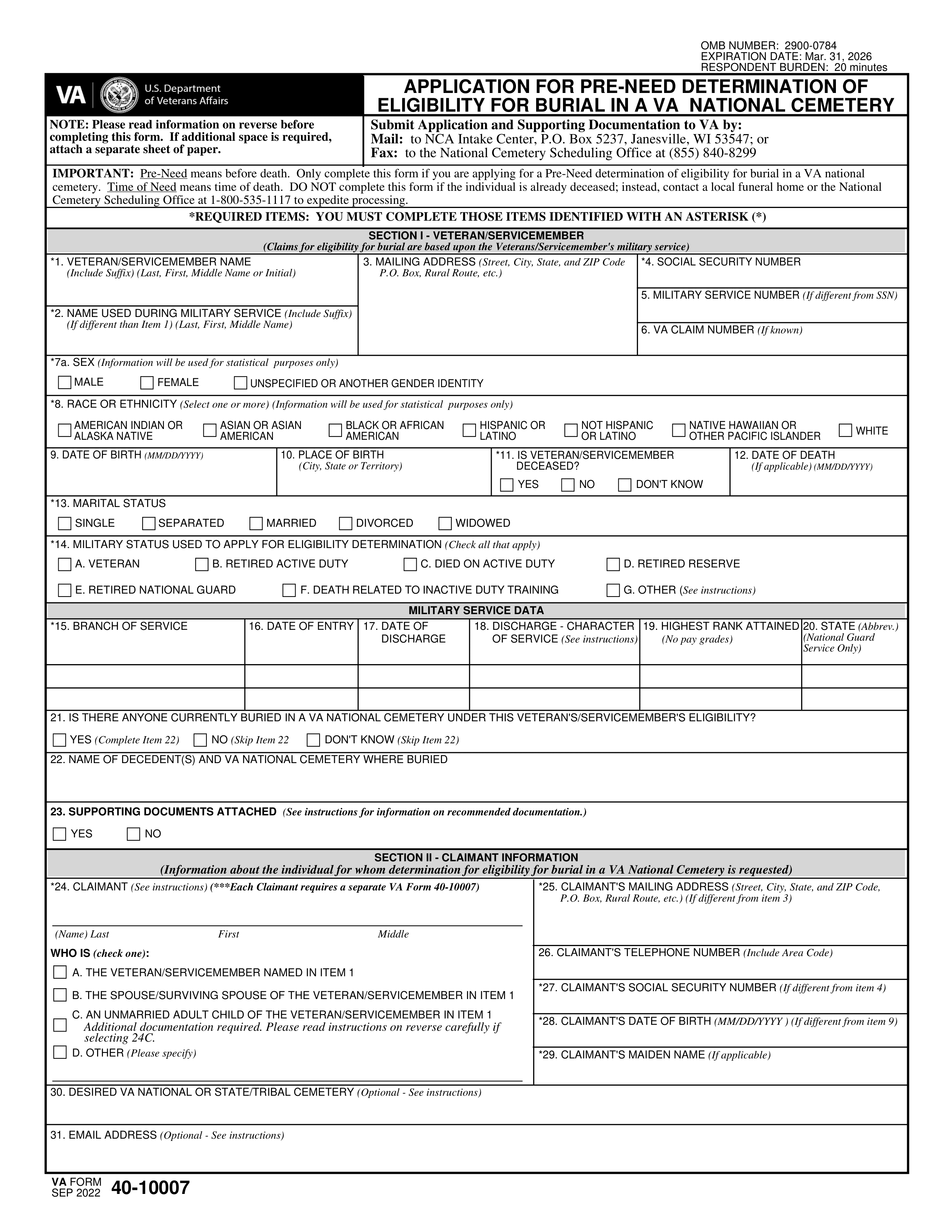 va-40-10007 form