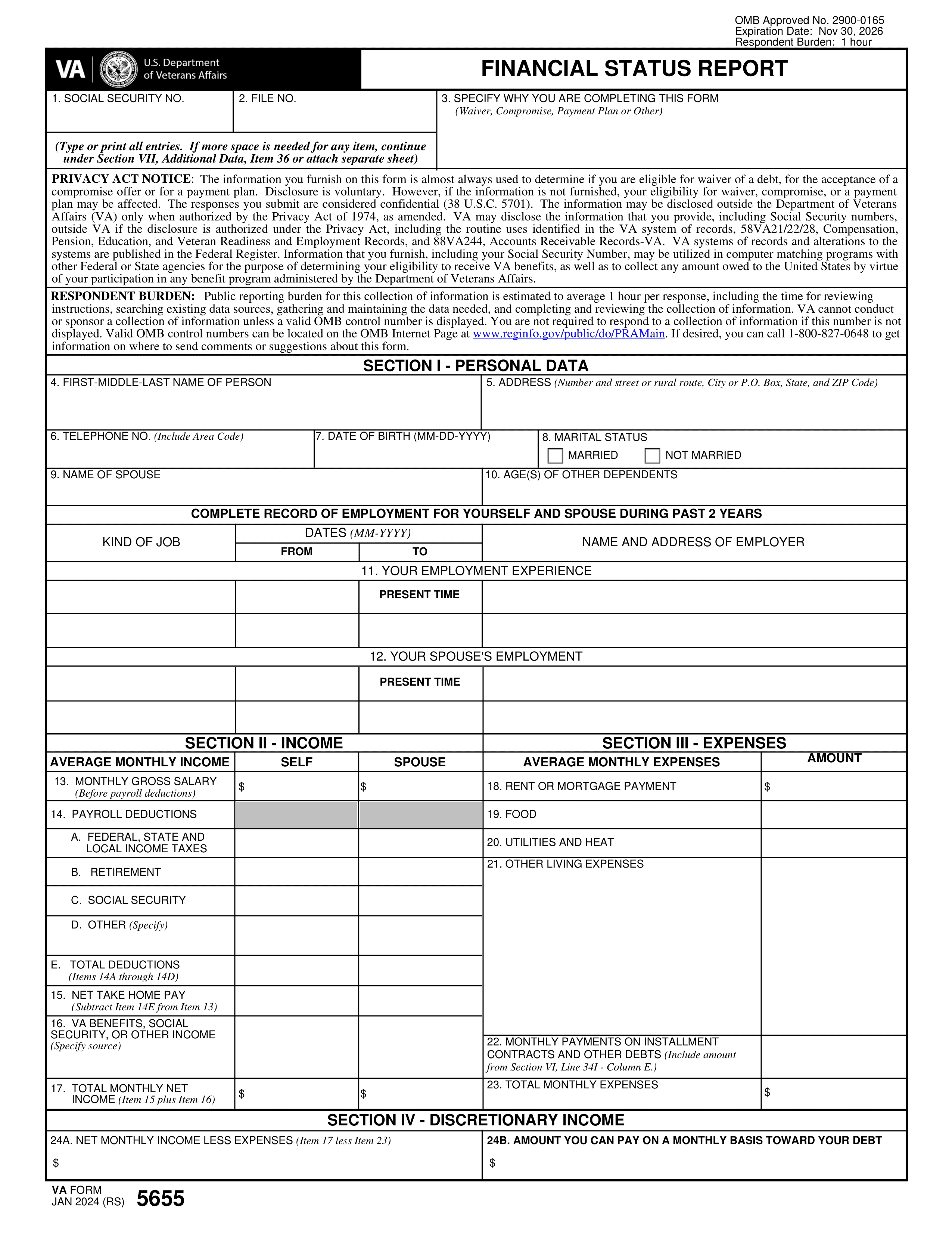 va-5655 form