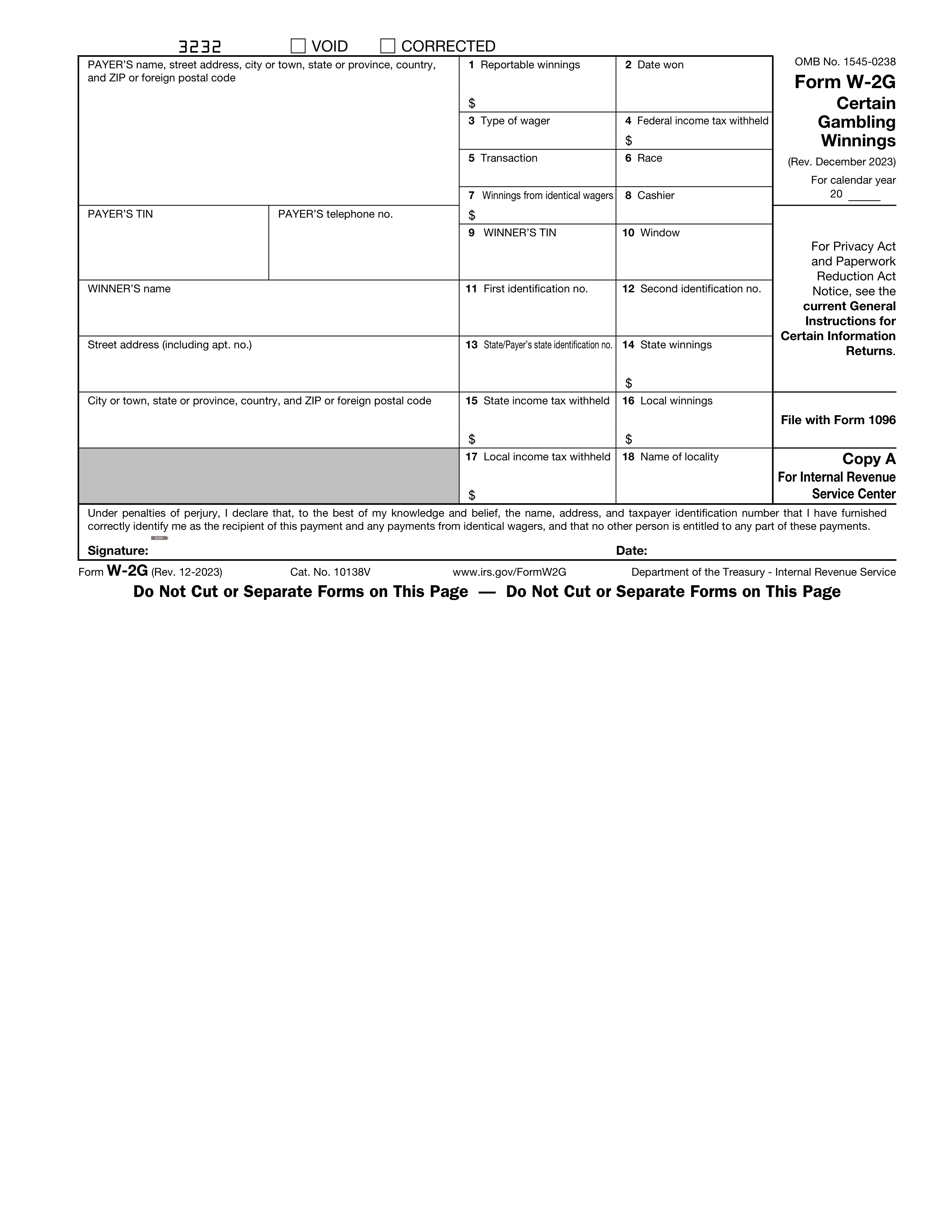 w-2g form