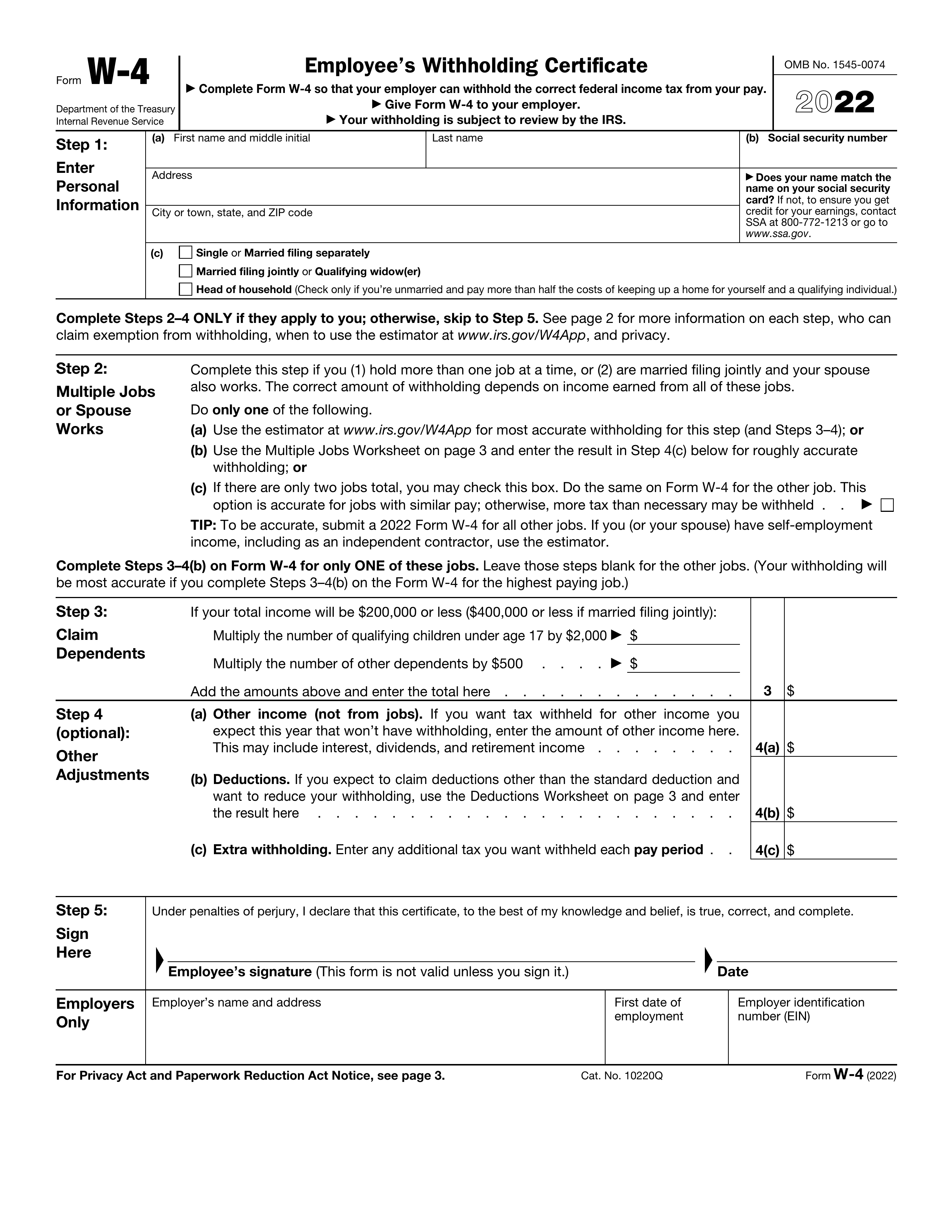 w-4-2022 form
